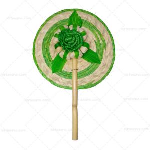 Abanico Flor Caramelo