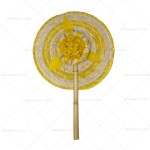 Abanico Flor Caramelo