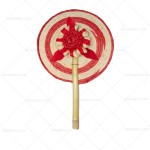 Abanico Flor Caramelo