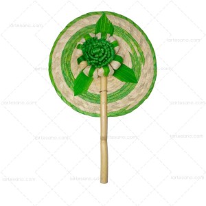 Abanico Flor Caramelo