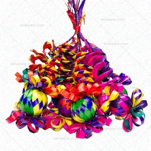 Caramelo colgante arcoíris